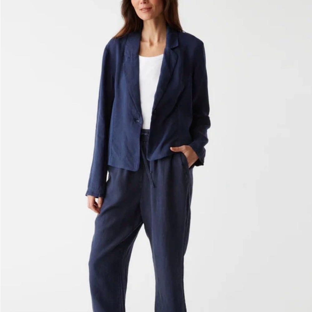 Michael Stars Pearson Ribbed Mixed Blazer